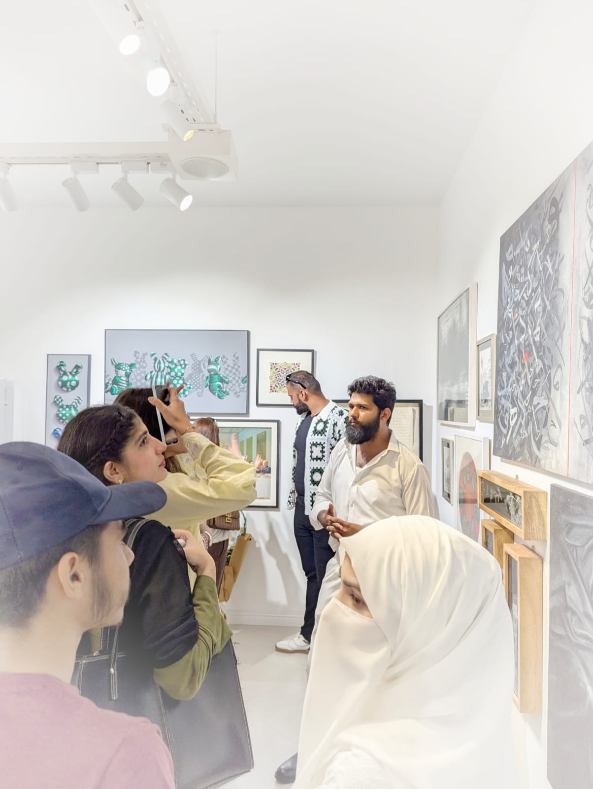 Khuzaima Ayaz with visitors during The Summer Show 2026